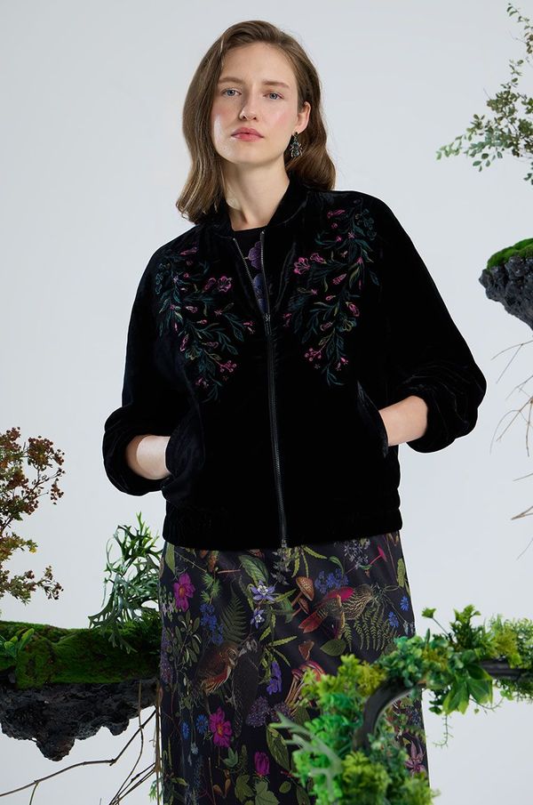 Medicine Bomber jakna Medicine za žene, boja: crna, za prijelazno razdoblje