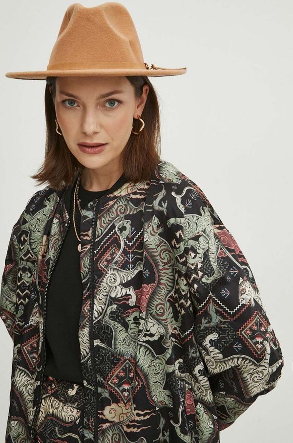 Medicine Bomber jakna Medicine za žene, boja: crna, za prijelazno razdoblje, oversize