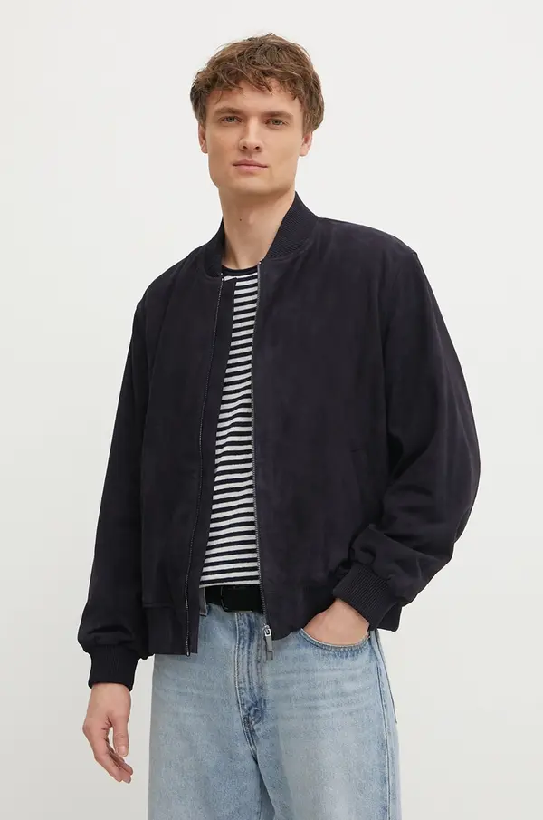 Calvin Klein Bomber jakna od brušene kože Calvin Klein