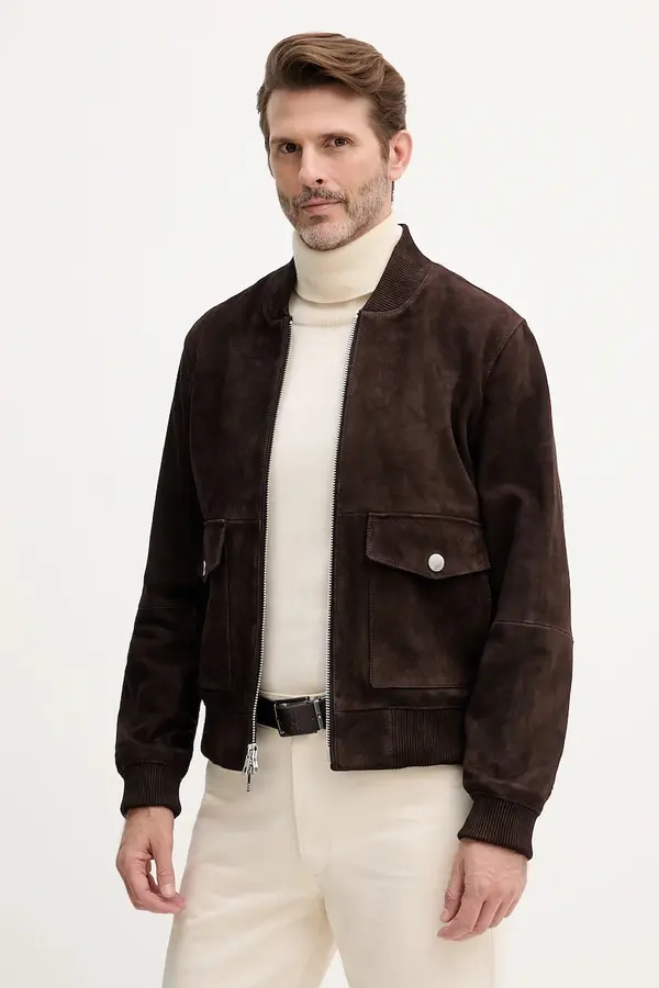 Michael Kors Bomber jakna od brušene kože Michael Kors