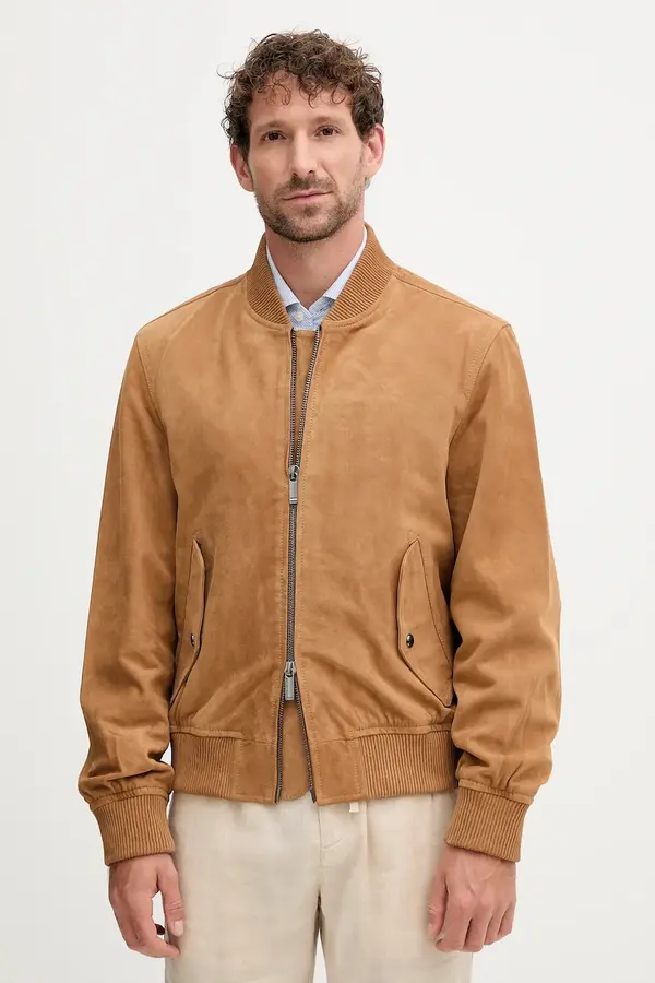 Tommy Hilfiger Bomber jakna od brušene kože Tommy Hilfiger
