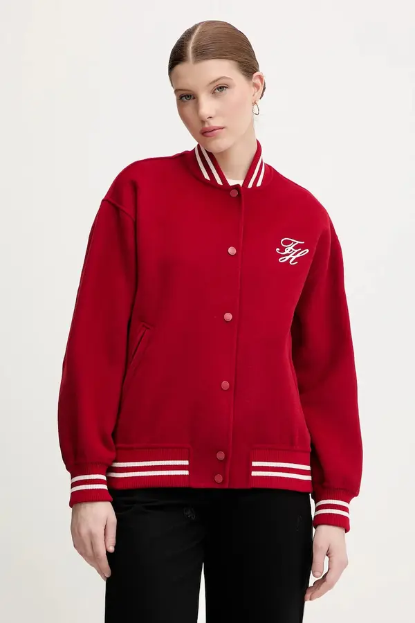 Tommy Hilfiger Bomber jakna s dodatkom vune Tommy Hilfiger