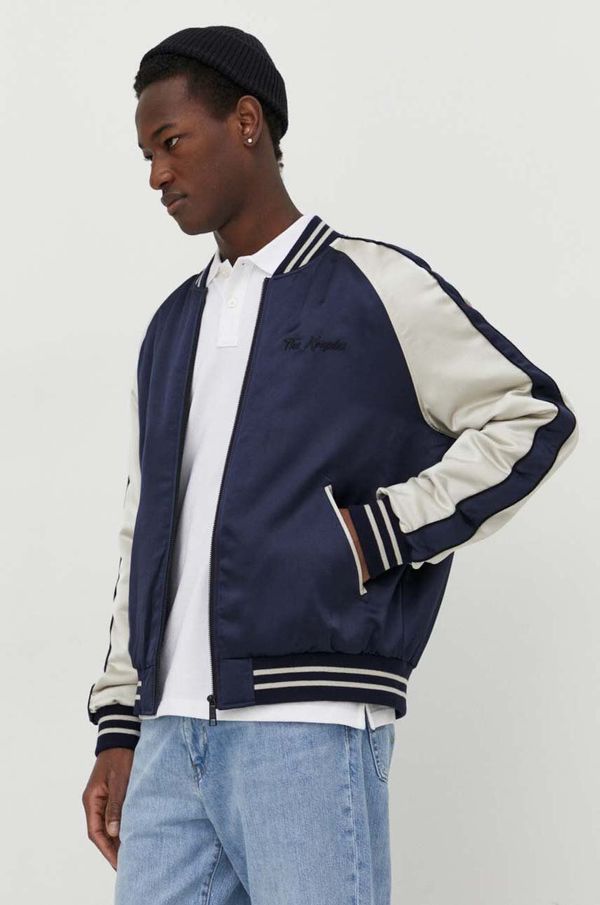 The Kooples Bomber jakna The Kooples za muškarce, boja: tamno plava, za prijelazno razdoblje
