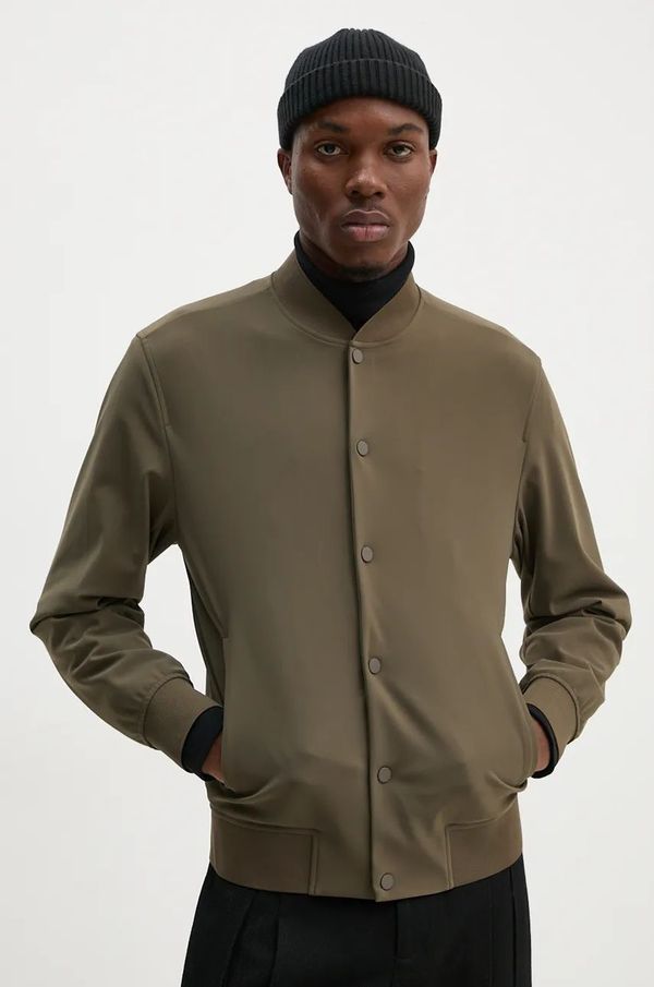 Theory Bomber jakna Theory za muškarce, boja: zelena, za prijelazno razdoblje, L0697406