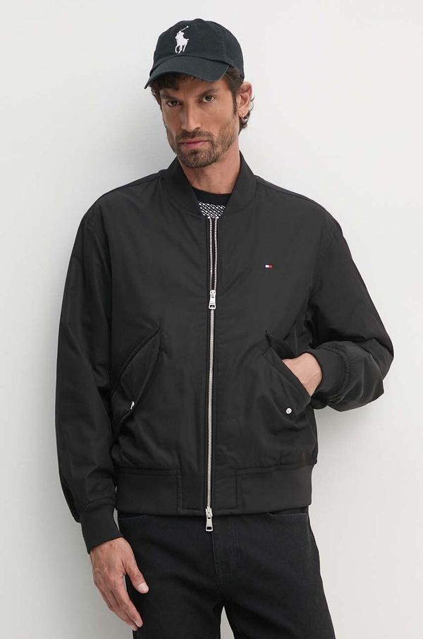 Tommy Hilfiger Bomber jakna Tommy Hilfiger za muškarce, boja: crna, za prijelazno razdoblje, MW0MW36592