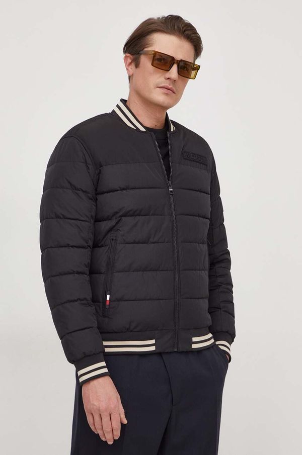 Tommy Hilfiger Bomber jakna Tommy Hilfiger za muškarce, boja: crna, za prijelazno razdoblje