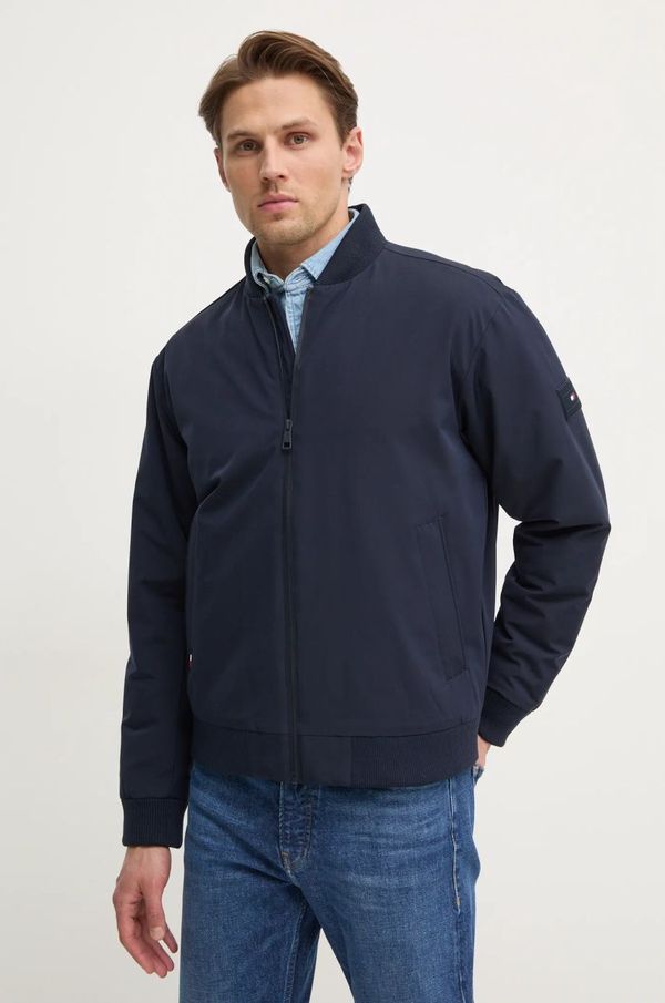 Tommy Hilfiger Bomber jakna Tommy Hilfiger za muškarce, boja: tamno plava, za prijelazno razdoblje, MW0MW37789