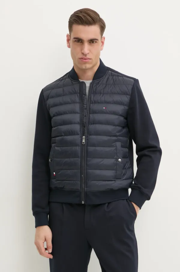 Tommy Hilfiger Bomber jakna Tommy Hilfiger za muškarce, boja: tamno plava, za prijelazno razdoblje, MW0MW38674