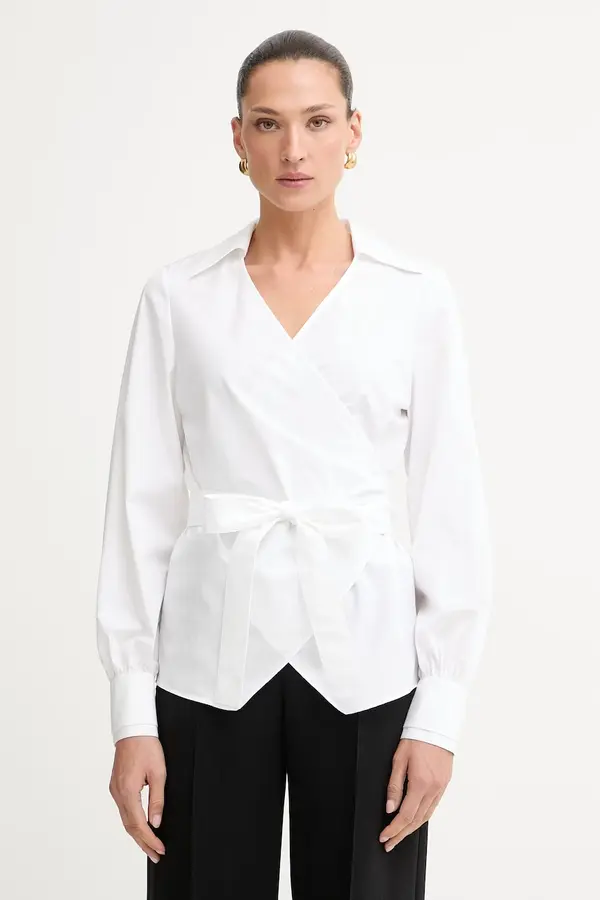 BOSS BOSS bluza na preklop za žene od pamuka Bekania1