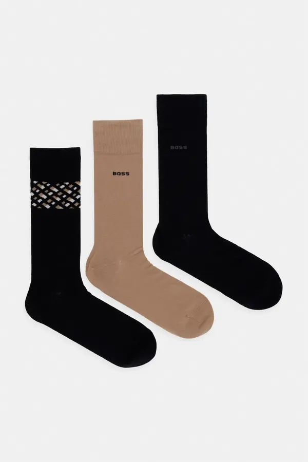 BOSS BOSS čarape za muškarce s pamukom 3P RS Giftset 3-pack