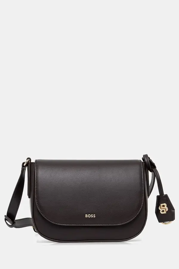 BOSS BOSS crossbody torba za žene kožna NUMAH Saddle