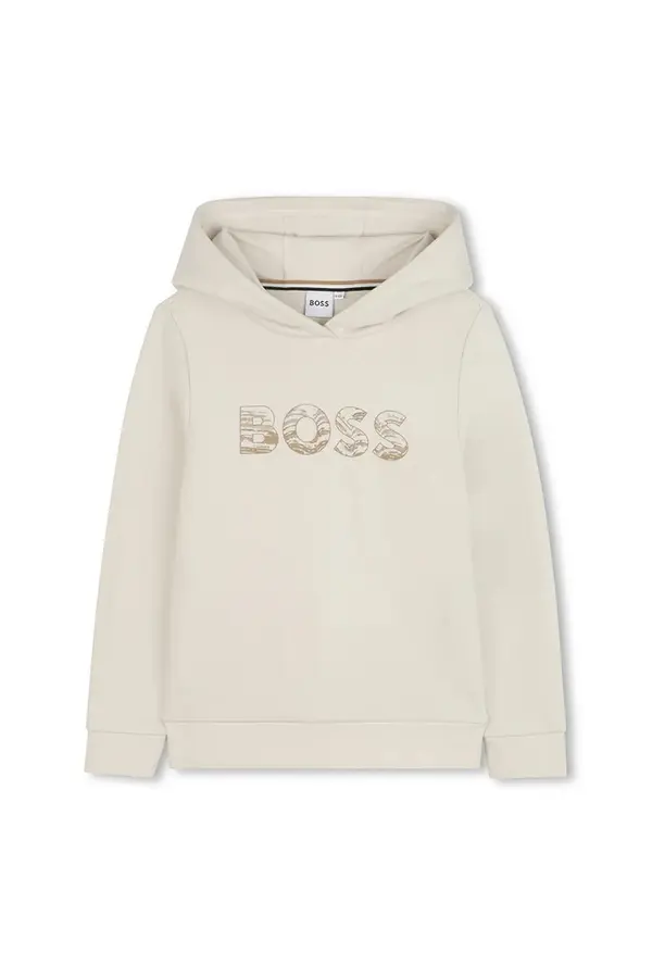 BOSS BOSS dukserica sa kapuljačom za djecu s pamukom