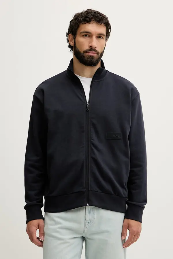 BOSS Green BOSS Green dukserica na zakopčavanje muška s pamukom SW_Collar Full Zip