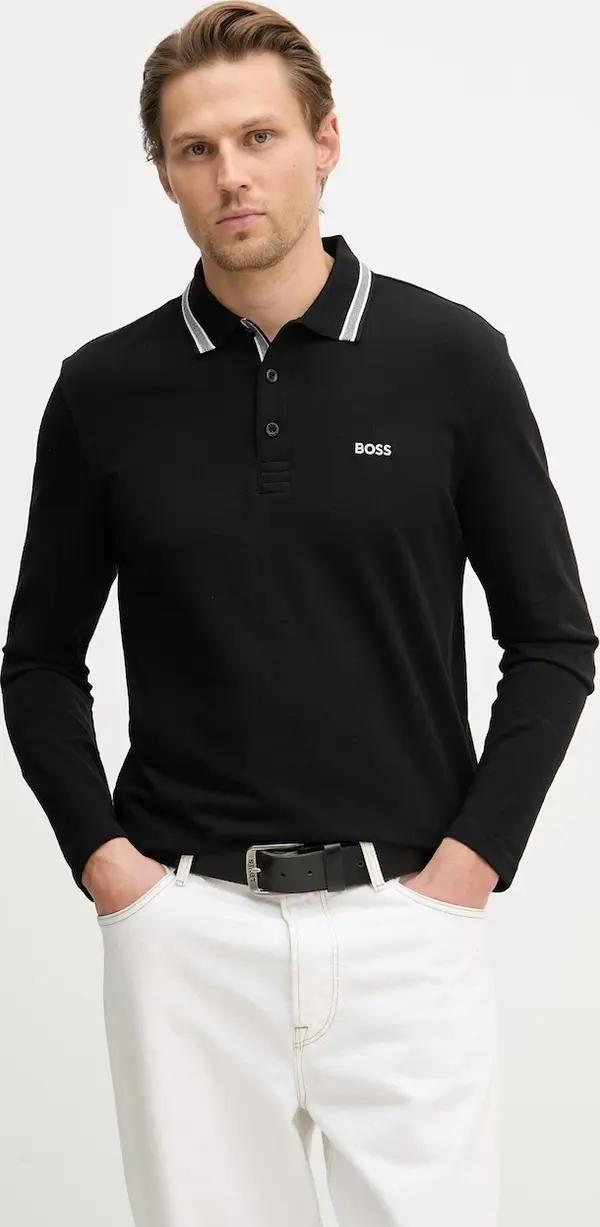 Boss BOSS Green Majica dugih rukava za muškarce od pamuka Plisy
