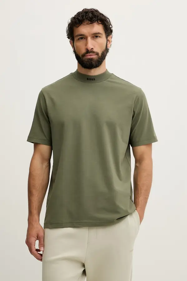 BOSS Green BOSS Green majica za muškarce od pamuka s elastanom Tee Collar