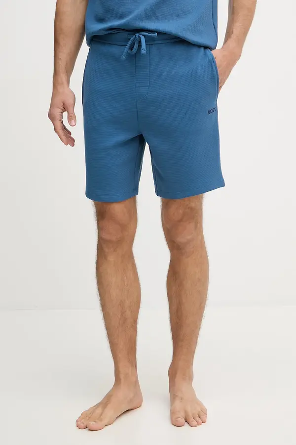 BOSS BOSS homewear kratke hlače za muškarce s pamukom Waffle Shorts