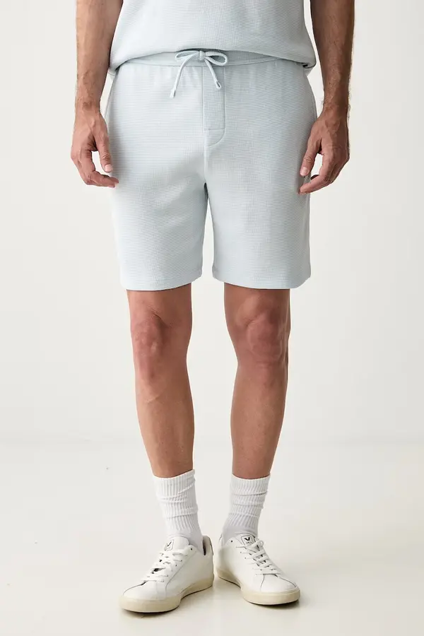 BOSS BOSS homewear kratke hlače za muškarce s pamukom Waffle Shorts