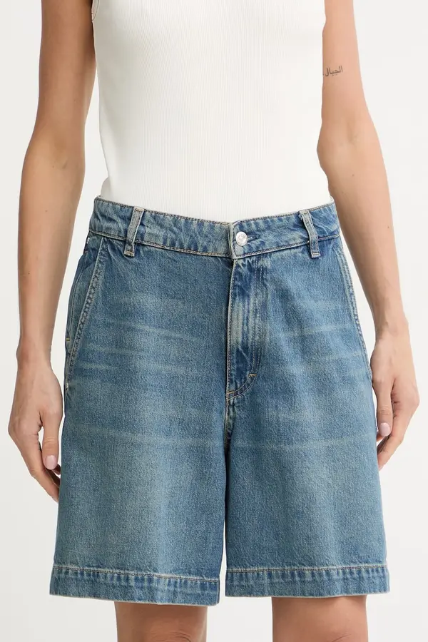 BOSS BOSS kratke hlače ženske traper ALLEXY DENIM SHORT