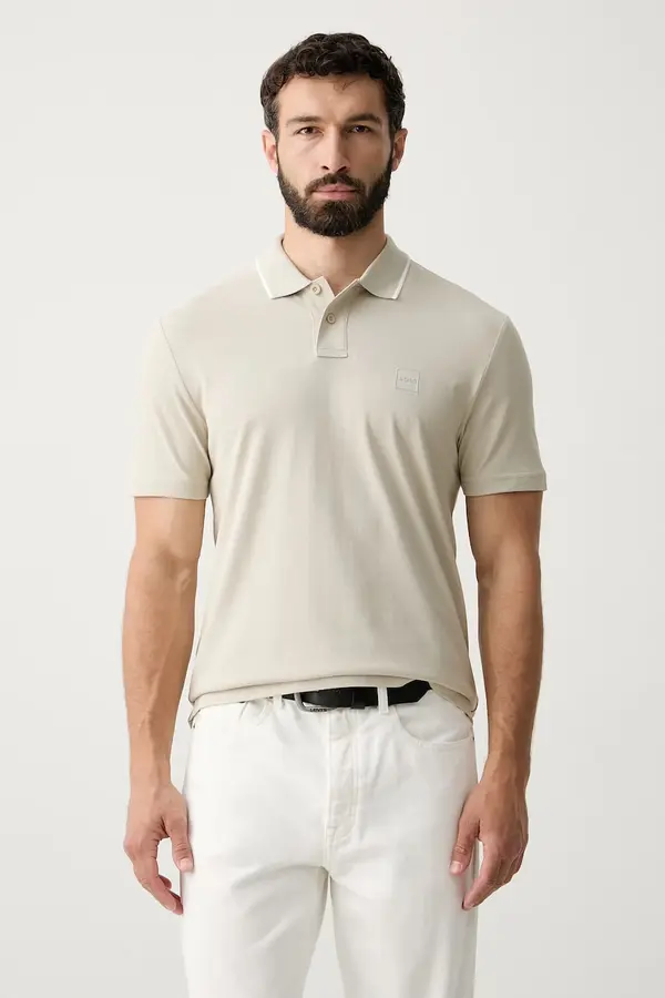 BOSS Orange BOSS Orange polo majica za muškarce od pamuka Passerford