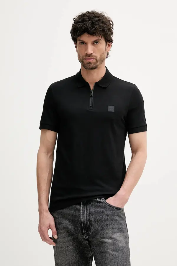 Boss BOSS Orange polo za muškarce s pamukom