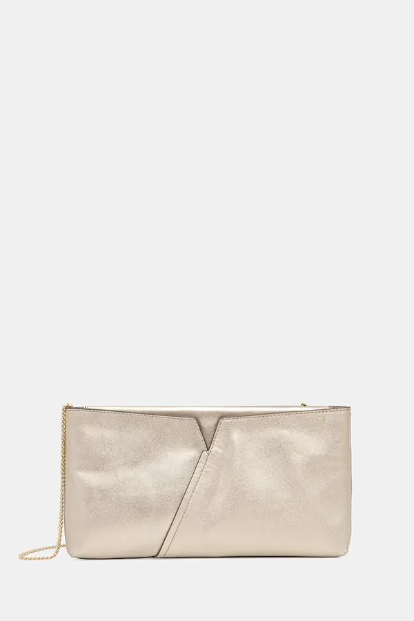 Boss BOSS pismo torbica za žene kožna REVERS CLUTCH L