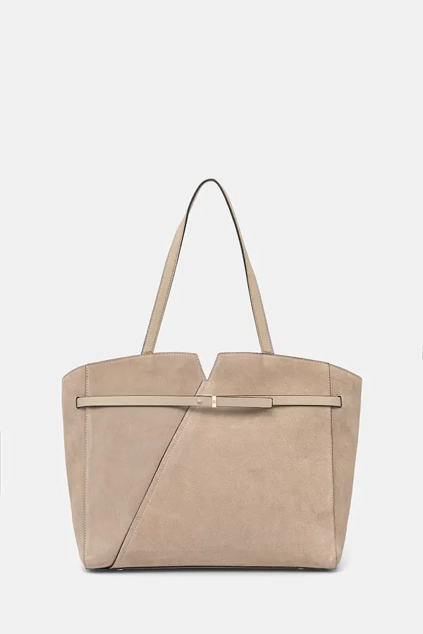 Boss BOSS shopper torba za žene od brušene kože