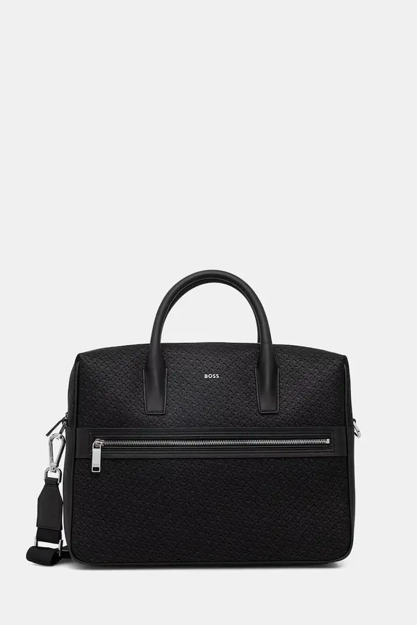Boss BOSS torba za laptop za muškarce kožna