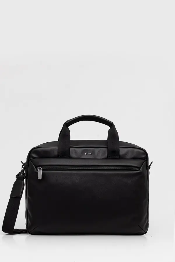 BOSS BOSS torba za laptop za muškarce od imitacije kože Jace_Doc Case