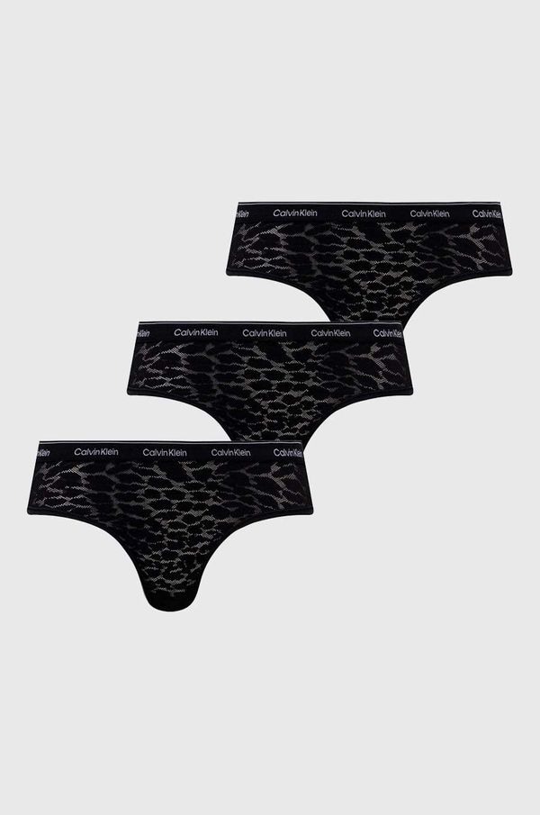 Calvin Klein Underwear Brazilke Calvin Klein Underwear 3-pack boja: crna, od čipke