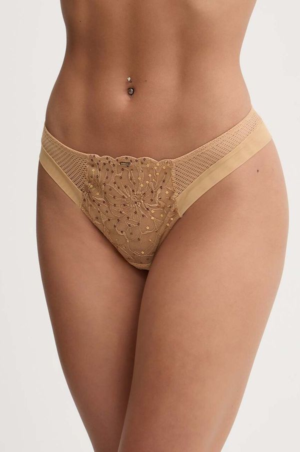 Chantelle Brazilke Chantelle boja: bež, od čipke, C12Q90