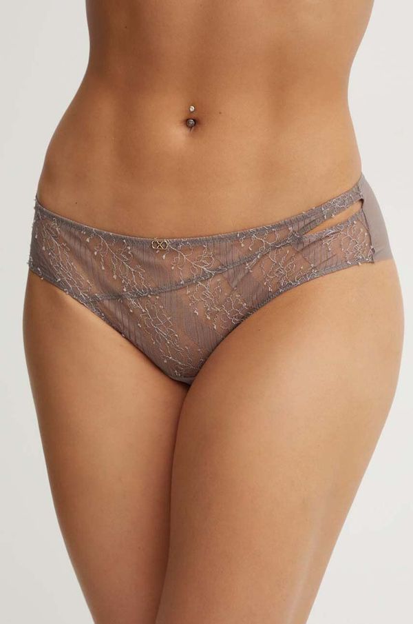 Chantelle Brazilke Chantelle boja: siva, od čipke, C010B0