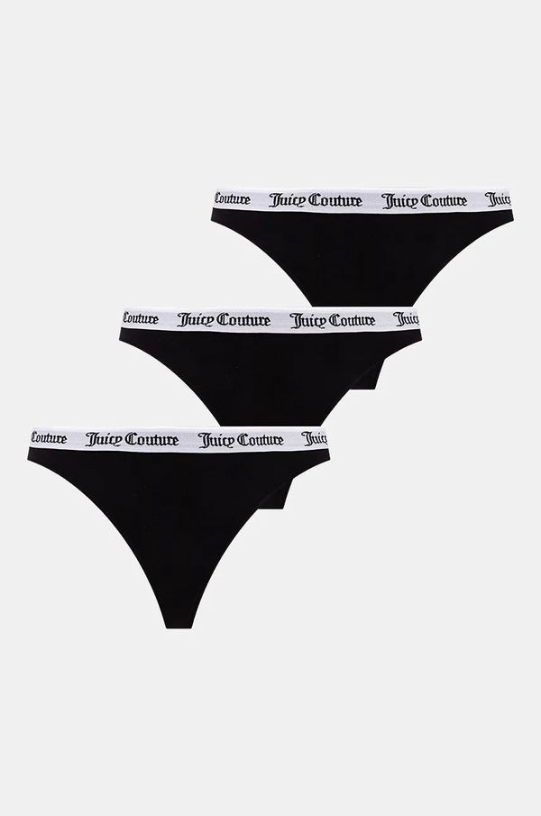 Juicy Couture Brazilke Juicy Couture DANA THONG PK boja: crna, od pamuka, JCLTH224571