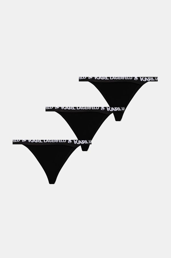 Karl Lagerfeld Brazilke Karl Lagerfeld 3-pack boja: crna, od pamuka, A1W47150