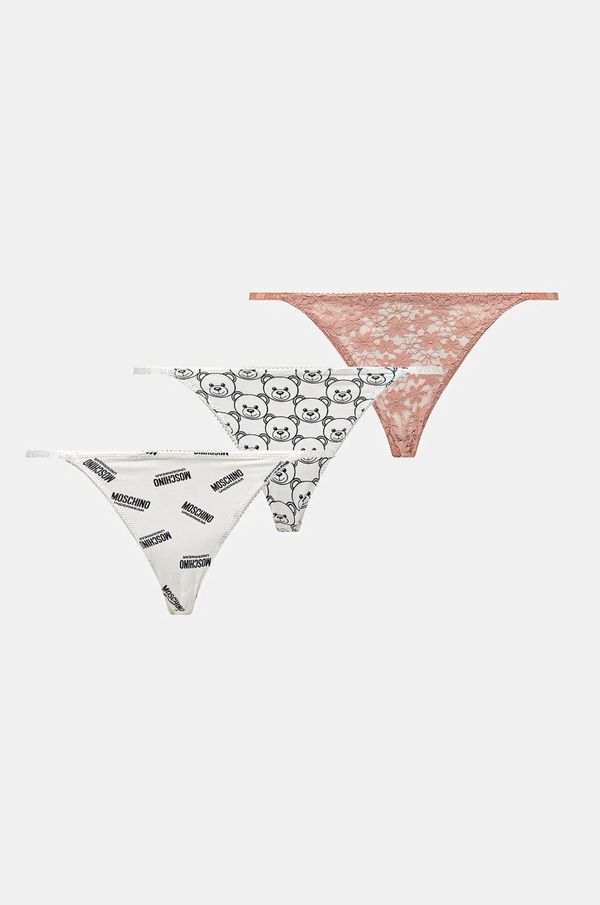 Moschino Underwear Brazilke Moschino Underwear 3-pack boja: bijela, od čipke, A23064611