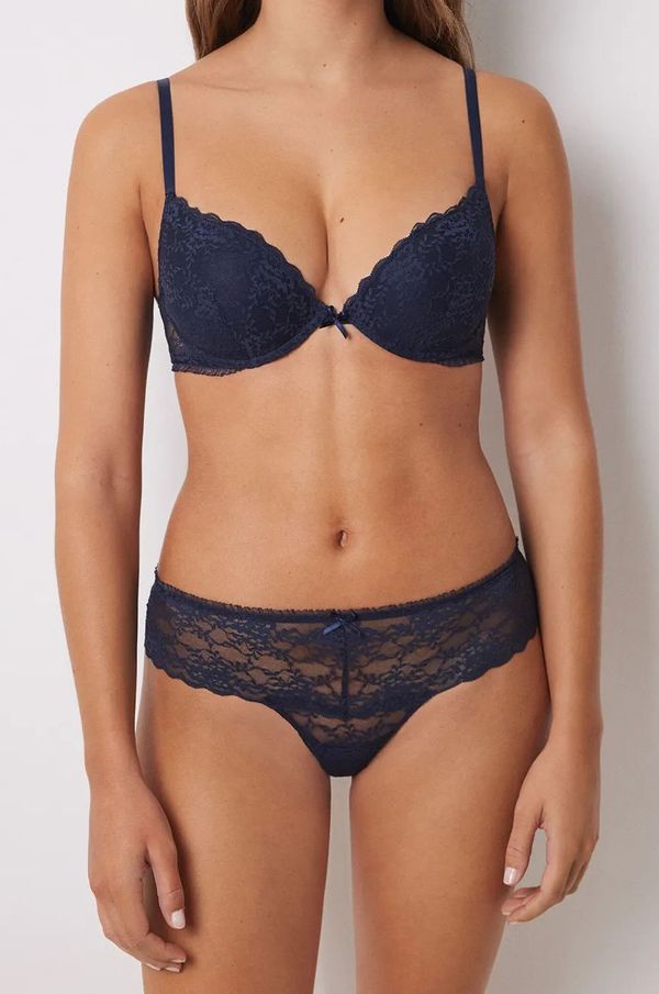 women'secret Brazilke women'secret DITSY HELANKAS boja: tamno plava, od čipke, 4988445