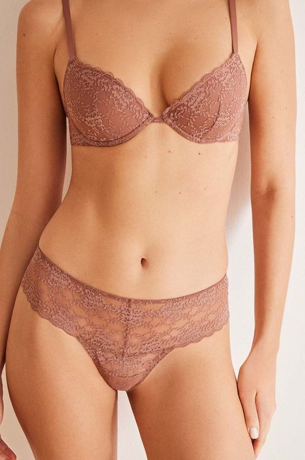 women'secret Brazilke women'secret INVISIBLE HELANKAS boja: smeđa, od čipke, 4987312