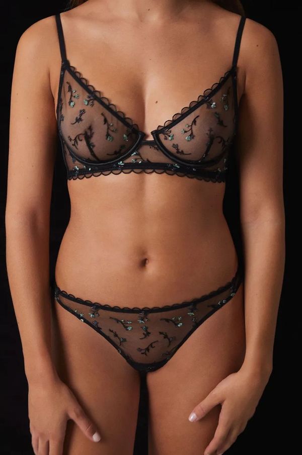 women'secret Brazilke women'secret PARTY CAPSULE boja: crna, od čipke, 5358634