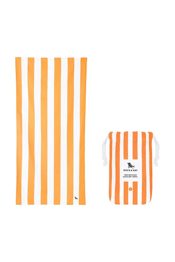 Dock & Bay Brzosušeći ručnik za plažu Dock & Bay Ipanema Orange 160 x 90 cm