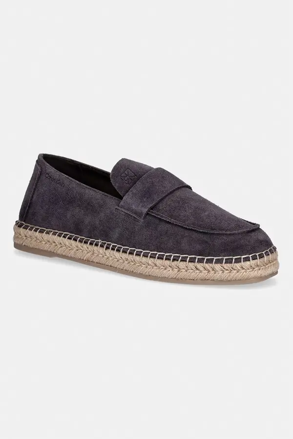 Calvin Klein Calvin Klein espadrile za muškarce od brušene kože ESPADRILLE LOAFER BAND SU