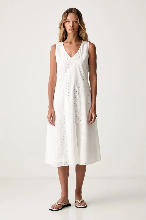 Calvin Klein Calvin Klein haljina A-kroja od pamuka