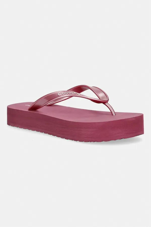 Calvin Klein Calvin Klein japanke ženske FLATFORM FLIP FLOP MET TPU