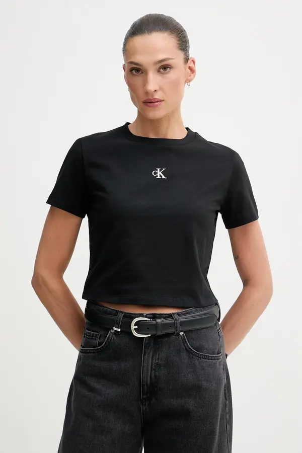 Calvin Klein Jeans Calvin Klein Jeans Basic majica kratkih rukava od pamuka s elastanom