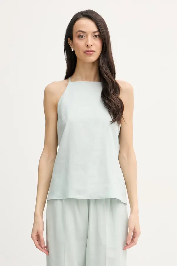 Calvin Klein Jeans Calvin Klein Jeans bluza s naramenicama ženska lanena