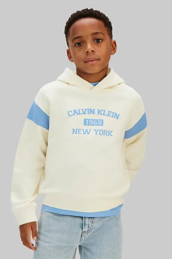Calvin Klein Jeans Calvin Klein Jeans dukserica s kapuljačom za djecu s pamukom