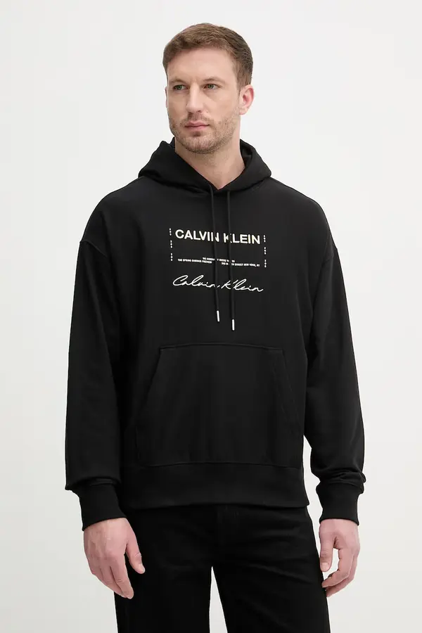 Calvin Klein Jeans Calvin Klein Jeans dukserica sa kapuljačom muška s pamukom