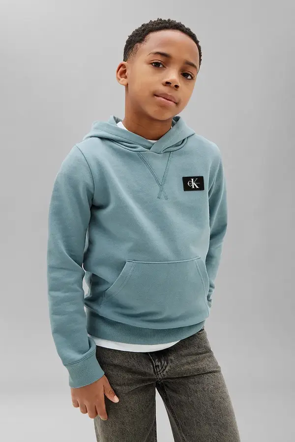 Calvin Klein Jeans Calvin Klein Jeans dukserica sa kapuljačom za djecu od pamuka