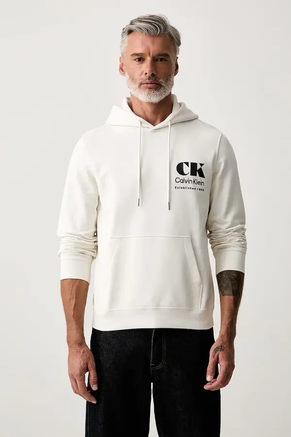 Calvin Klein Jeans Calvin Klein Jeans dukserica sa kapuljačom za muškarce od pamuka