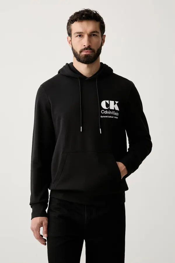 Calvin Klein Jeans Calvin Klein Jeans dukserica sa kapuljačom za muškarce od pamuka