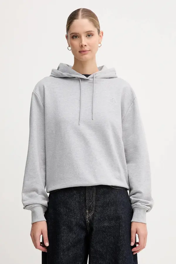 Calvin Klein Jeans Calvin Klein Jeans dukserica sa kapuljačom ženska od pamuka