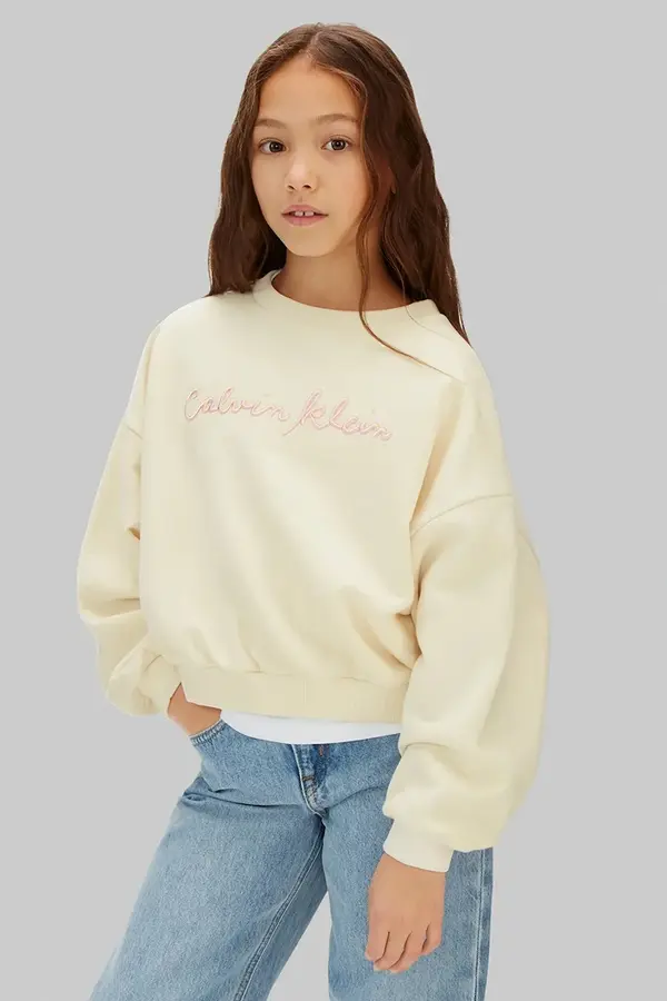 Calvin Klein Jeans Calvin Klein Jeans dukserica za djecu s pamukom